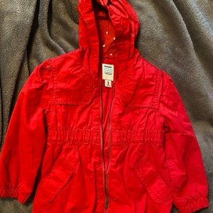 Old Navy red parka 3t girls